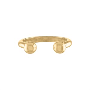 Floating Sphere Stacking Ring II in Gold