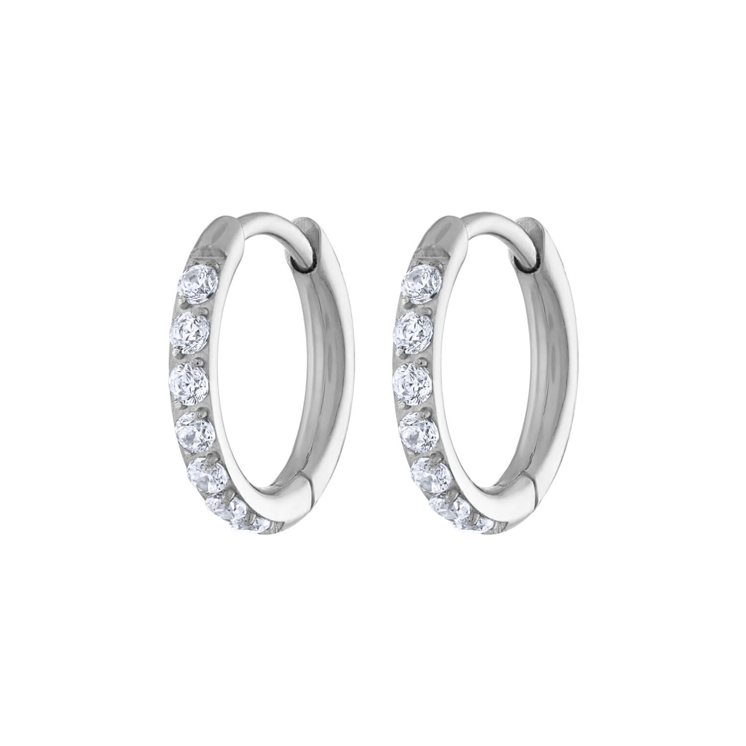 Silver Hoop Earrings - 2mm