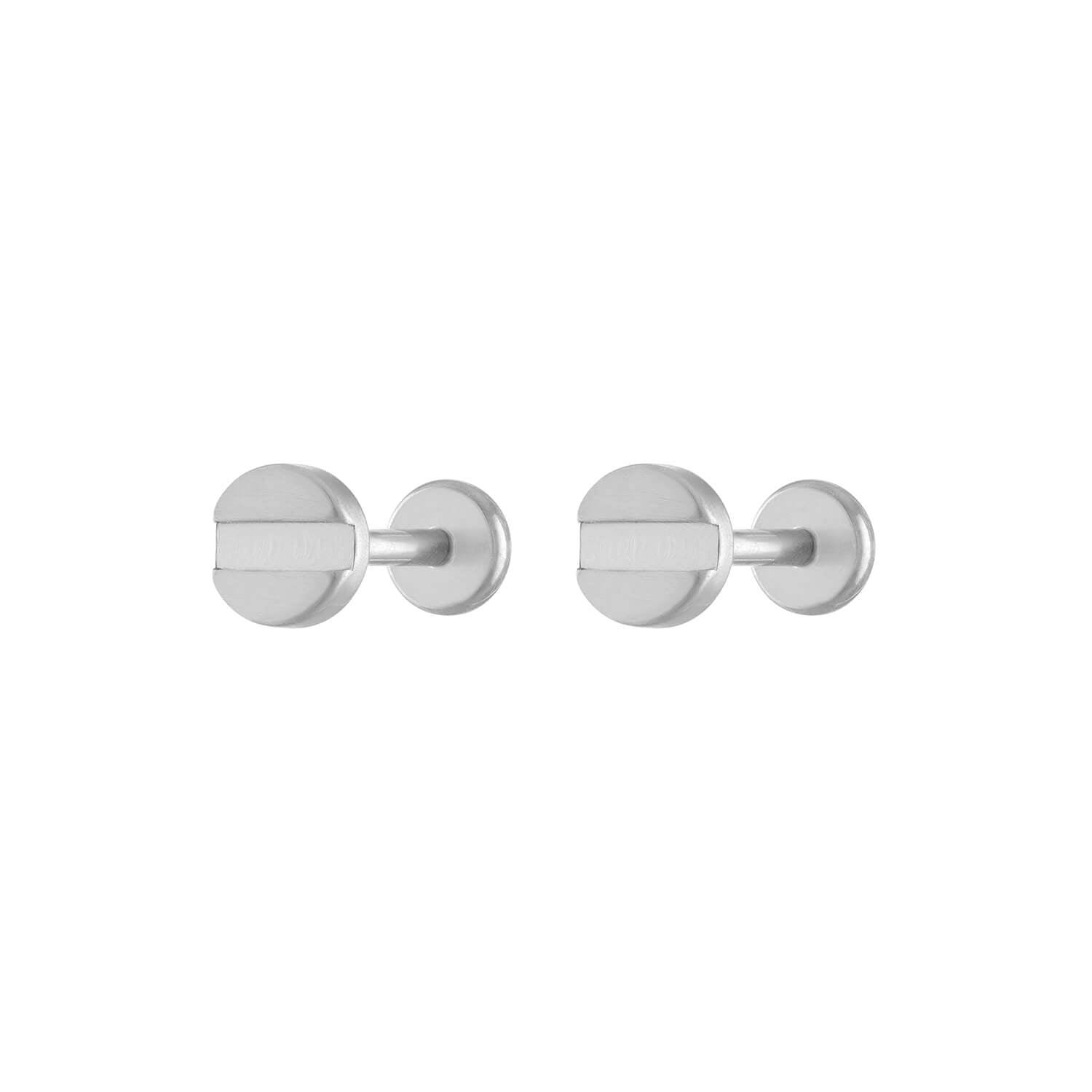Bolt Nap Earrings in Silver