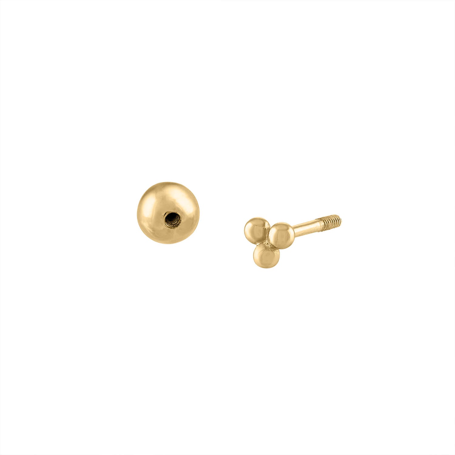 Gold Earrings for Women -Gold screw back Earrings -22K Gold Stud Earrings  -Indian Gold Jewelry -Buy Online