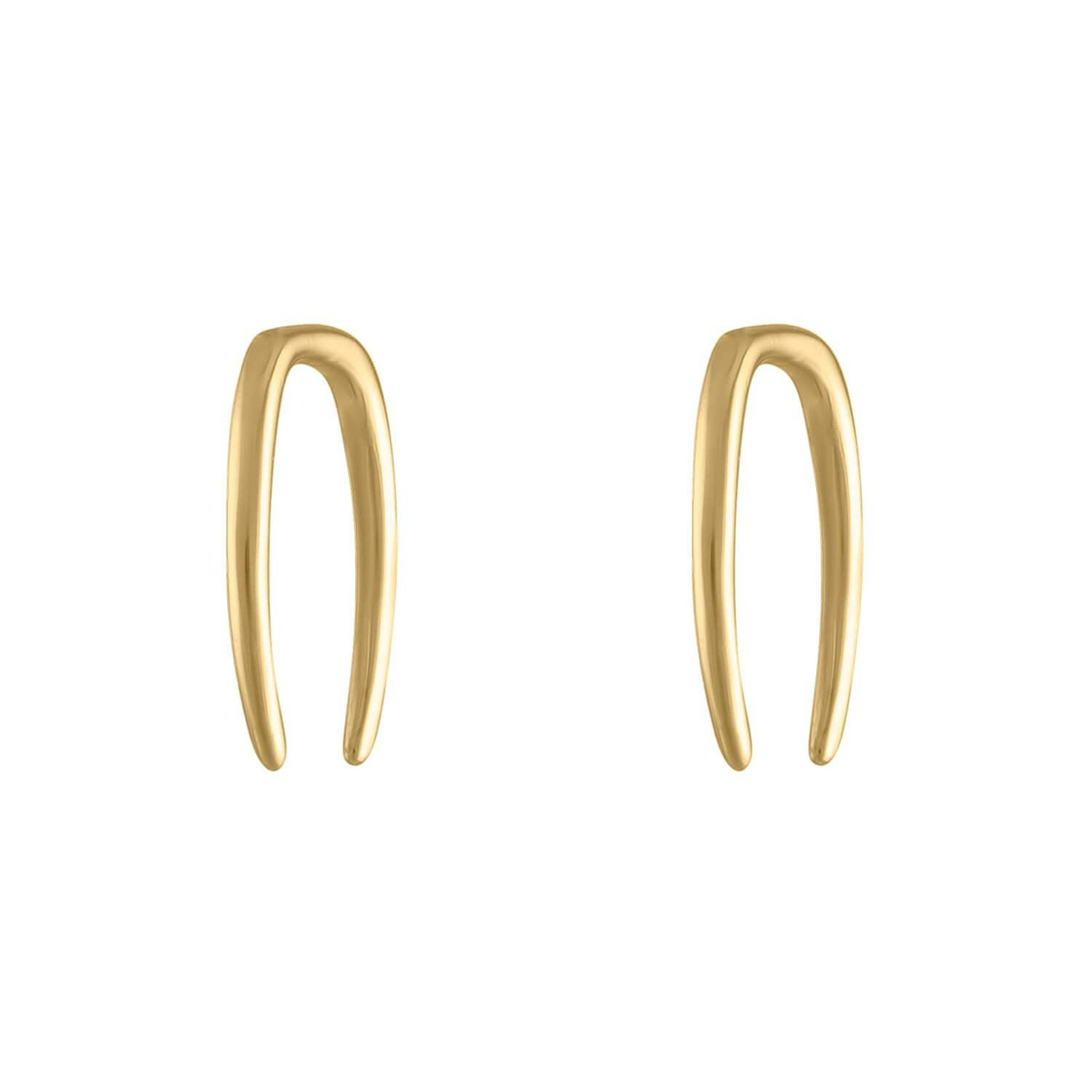 Whisper Open Hoop Earrings in 14k Gold - 18G